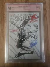 Superior Spider-Man #16 CBCS 9.8 Sketch Cover SS Stan Lee & Humberto Ramos