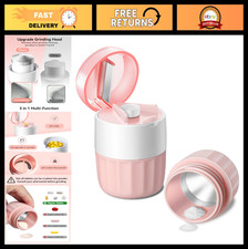 3-in-1 Pill Crusher  Cutter - Portable Stainless Steel Grinder for Elderly  Pe