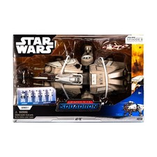Jazwares Star Wars Micro Galaxy Squ  AT-TE Walker w Captain Rex & Clone Tr New