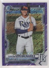 2021 Bowman Chrome Prospects Purple Shimmer Refractor /250 Carlos Colmenarez ya6
