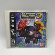 Digimon World 3 Playstation 1 PS1  2002 w/ Manual and Game BANDAI UNTESTED