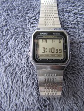 Orologio Uomo Vintage Casio Touch Tc-600 Modulo Calcolatrice 119 Made in Japan 