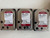 3X Western Digital Red WD40EFAX 4TB SATA NAS Hard Drive (100% SMART TESTED)
