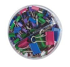 OFFICE DEPOT BINDER CLIP COMBO PACK, ASSORTED SIZES, ASSORTED COLORS,PACK OF 200