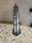 Lighthouse Tiffany Style Stained Glass Accent Table Lamp Night Light
