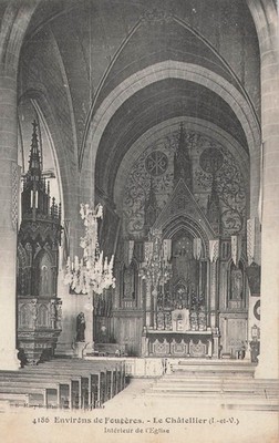 Ca. de Fougères, das innere Schloss der Kirche 403 83.