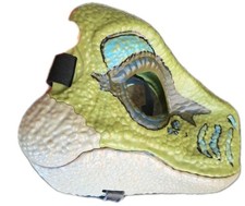Rare Jurassic World Green Velociraptor Raptor Dinosaur Mask Jurassic Park Toy