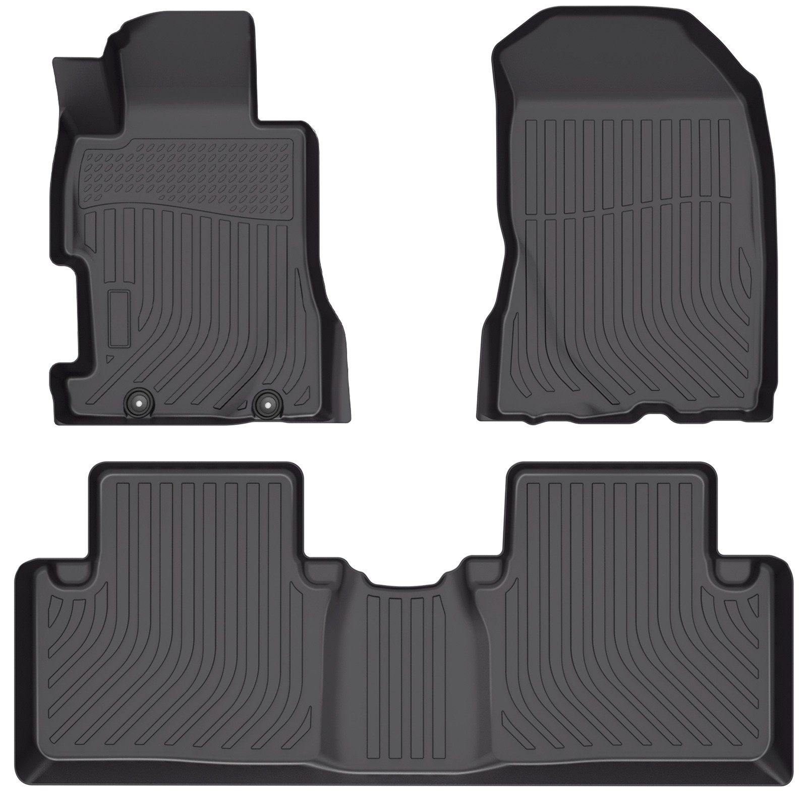 Floor Mats Cargo Liner Carpets For 2006-2011 Honda Civic TPE Rubber All Weather