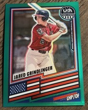 2026 Panini Stars & Stripes Prizm USA Baseball #87 Jared Grindlinger Green