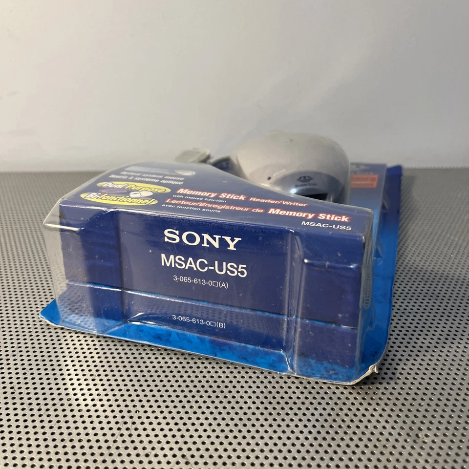 Sony USB Memory Stick Reader/Writer Optical Mouse MSAC-US5 | New Sealed - Image 2 of 4