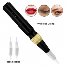 Electric Wireless Tattoo Machine Pen Cordless Makeup Eyebrow with 4Levels speed