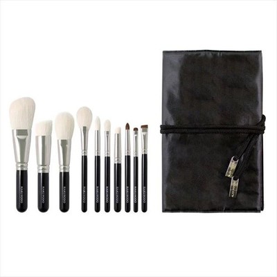 Hakuhodo Kumano Brush Almighty Makeup Basic 10 Piece Set With Case New JAPAN