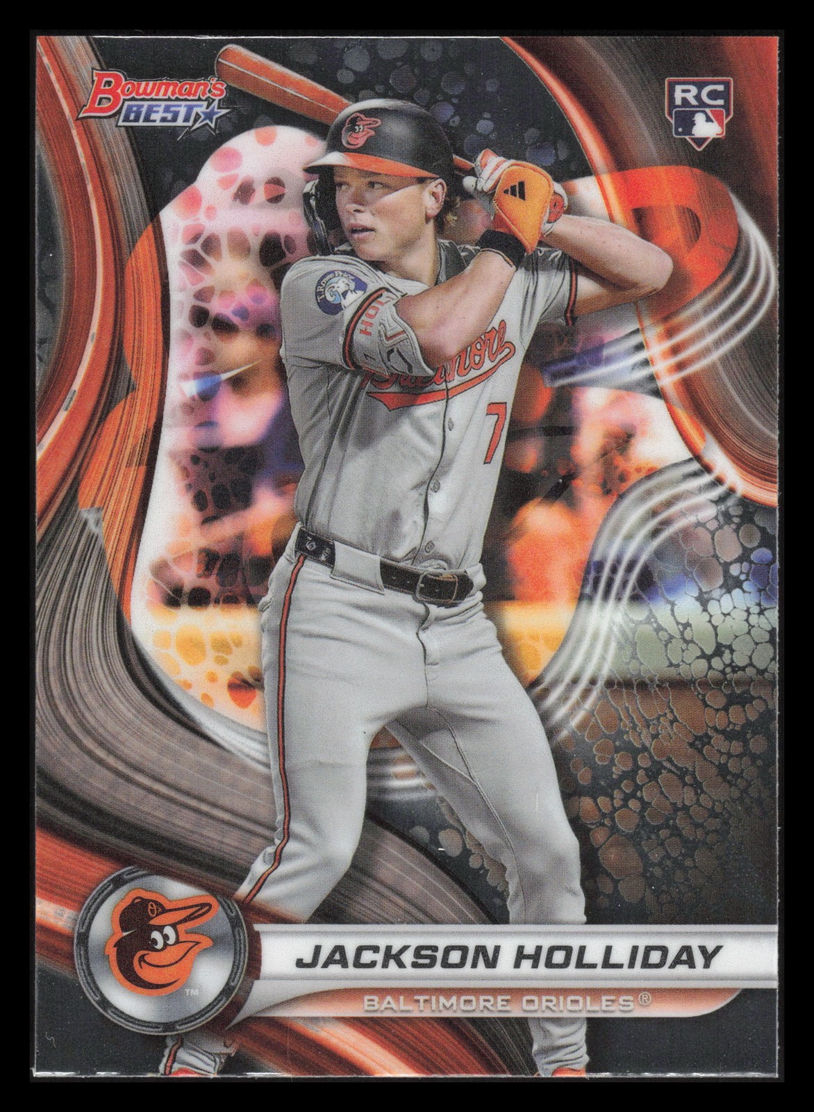 Jackson Holliday RC 2024 Bowman's Best #13 Baltimore Orioles