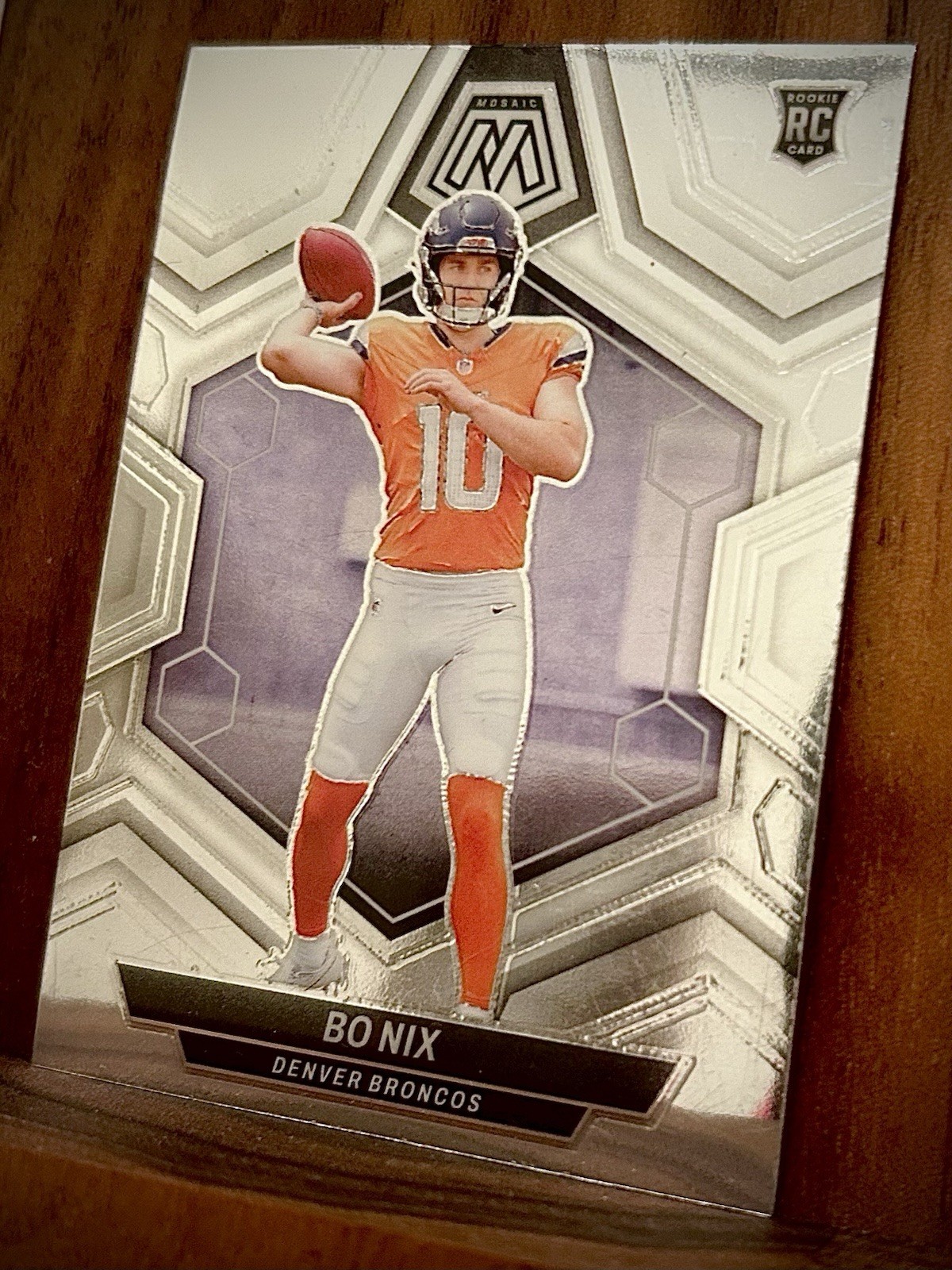 2024 Panini Mosaic #312 Bo Nix RC Silver DEN Broncos Rookie