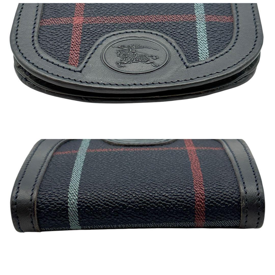 【新品未使用】Burberry Coin case Nova Check Rare Burberry Coin Case Nova Check Pvc Leather Horseshoe
