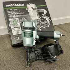 IN BOX Metabo HPT / Hitachi NV45AB2 Coil Roofing Nailer 7/8 - 1-3/4" Barely Used