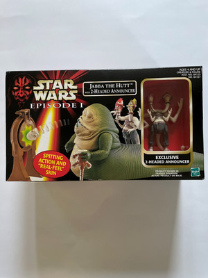 Star Wars Episode I Jabba the Hutt w/ 2 Headed Announcer 1999   Creature & Fgr