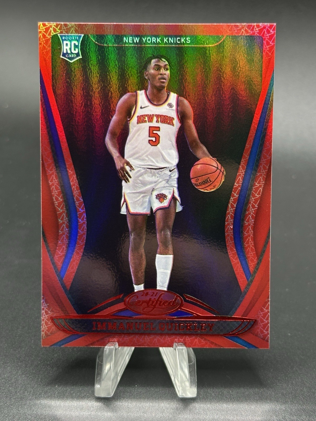 2020-21 Panini Certified Mirror Red #176 Immanuel Quickley RC Rookie