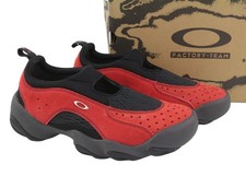 OAKLEY Factory Team Suede Flesh Men Sandals EU44.5 Lava Black Ortholite RRP190