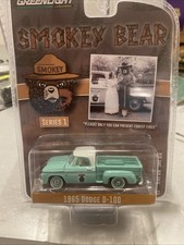 Green Machine 38020-B Smokey Bear 11965 Dodge D-100 Greenlight Chase 1/64  A13