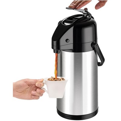 Verbesserte Airpot-Kaffeekaraffe mit Doppelpumpe, 2,5 l, 316 isolierter Edels...