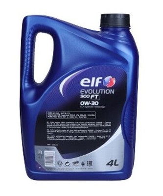 For ELF 2213993 OIL ELF 0W30 4L EVOLUTION 900FT A3/B4 / SL/CF / 502.00 505.00