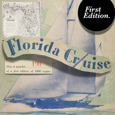 Florida Vintage Travel 1945 Limited Edition Maps Tourism Cruising Sailing Boats