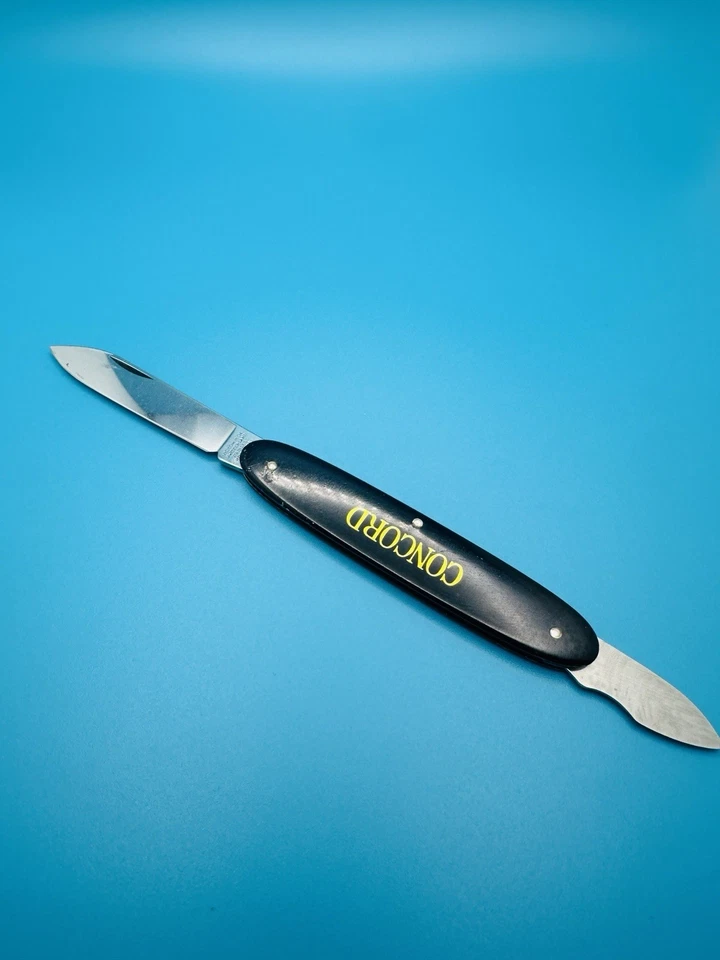 RARE VINTAGE VICTORINOX Watch Case Opener CONCORD Swiss Army Knife 84mm BLACK .. - Image 3 of 4