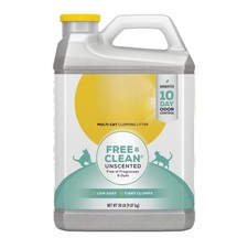 Free  Clean Unscented Clumping Scoop Cat  Kitty Litter