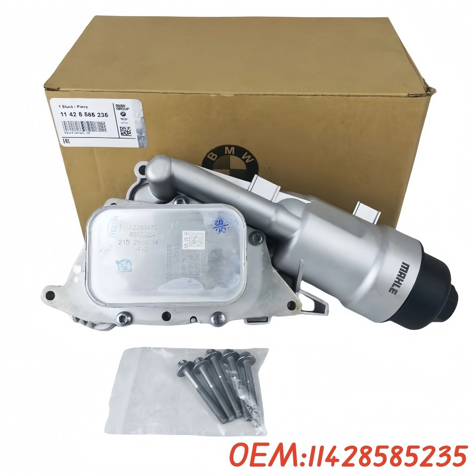Engine Oil Cooler Filter Housing 11428585235 NEW For BMW i8 X1 X2 Mini Cooper