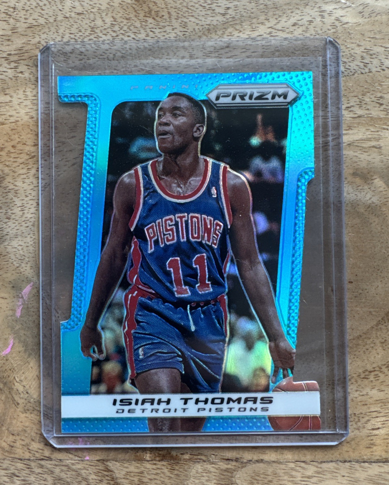 2013-14 Panini Prizm Light Blue Prizm Die-Cut /199 Isiah Thomas #236 HOF Pistons