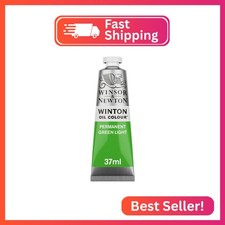 Winsor  Newton Winton Oil Color, 37ml 1.25-oz Tube, Permanent Green Light