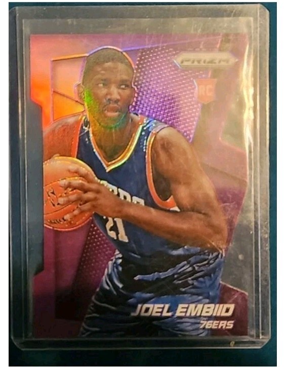2014-15 Panini Prizm Joel Embiid Purple Die-Cut Prizm /139 #253 Rookie RC