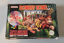 Nintendo Donkey Kong Country PAL Super Nintendo SNES 1994 Boxed with Manual