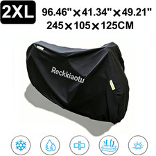 96.46" 2XL Waterproof Motorcycle Cover 190T Taffeta All Weather Use US