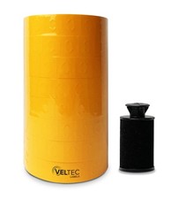 Veltec Pricing Labels for Monarch 1136 Labeler, 8 Rolls, 14,000 Two Orange