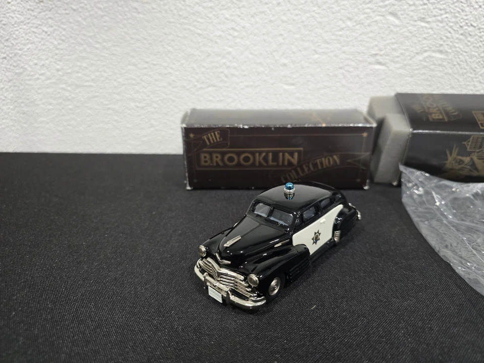 New 1:43 BROOKLIN MODELS 1948 CHEVY CALIFORNIA HIGHWAY PATROL CHP POLICE BRK 50A - Image 3 of 4