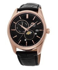 Orient, Black Dial, Date, Day and Moon and Sun Men  s Watch RA-AK0309B10B