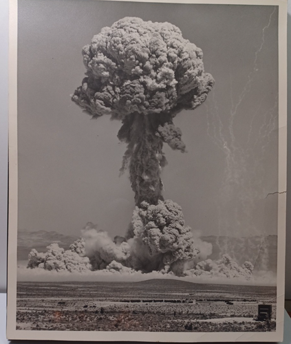 50's Original Secret Photo Atomic Bomb Test Unclassified 4/26/1955 8 x 10 RRP112