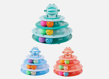 1x Pet Cat Crazy Ball Disk Interactive Toys Amusement Plate balls Funny Cat Toy