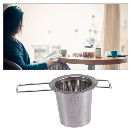 Stainless Steel Tea Infuser Tea Strainer with Foldable Double Handles for - Picture 9 of 11