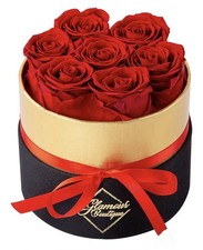 Forever Flowers Red Roses Box Real Preserved Roses for Women,Mother,Girlfriend