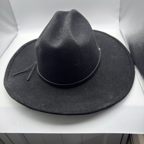 Eddy Bros Cowboy Western großer Hut Buschmann schwarz Gr. 7 1/4 Lederbesatz Nieten - Bild 8 von 15
