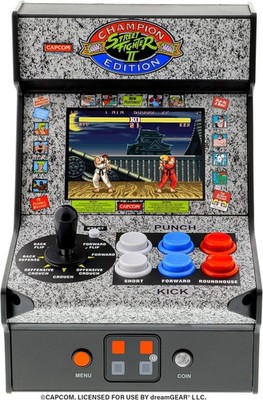Officially Licensed Street Fighter II Mini Arcade: Compact Fun for Collectors
