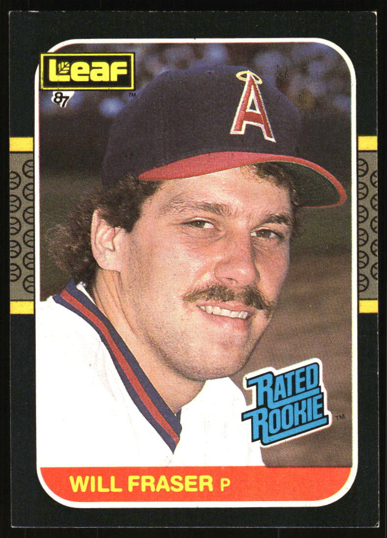 1987 Leaf Will Fraser Rookie #40 California Angels
