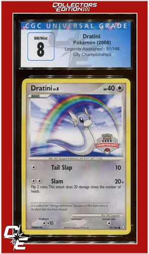 Legends Awakened 91 Dratini City Championships CGC 8