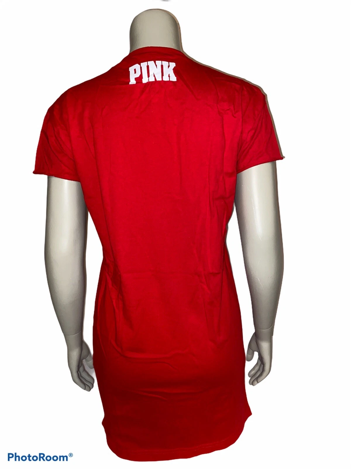 UNDERCOVER Abito T Shirt ROSA Victoria's Secret Illinois State Redbirds Rosso Extra Small Nuovo con etichette