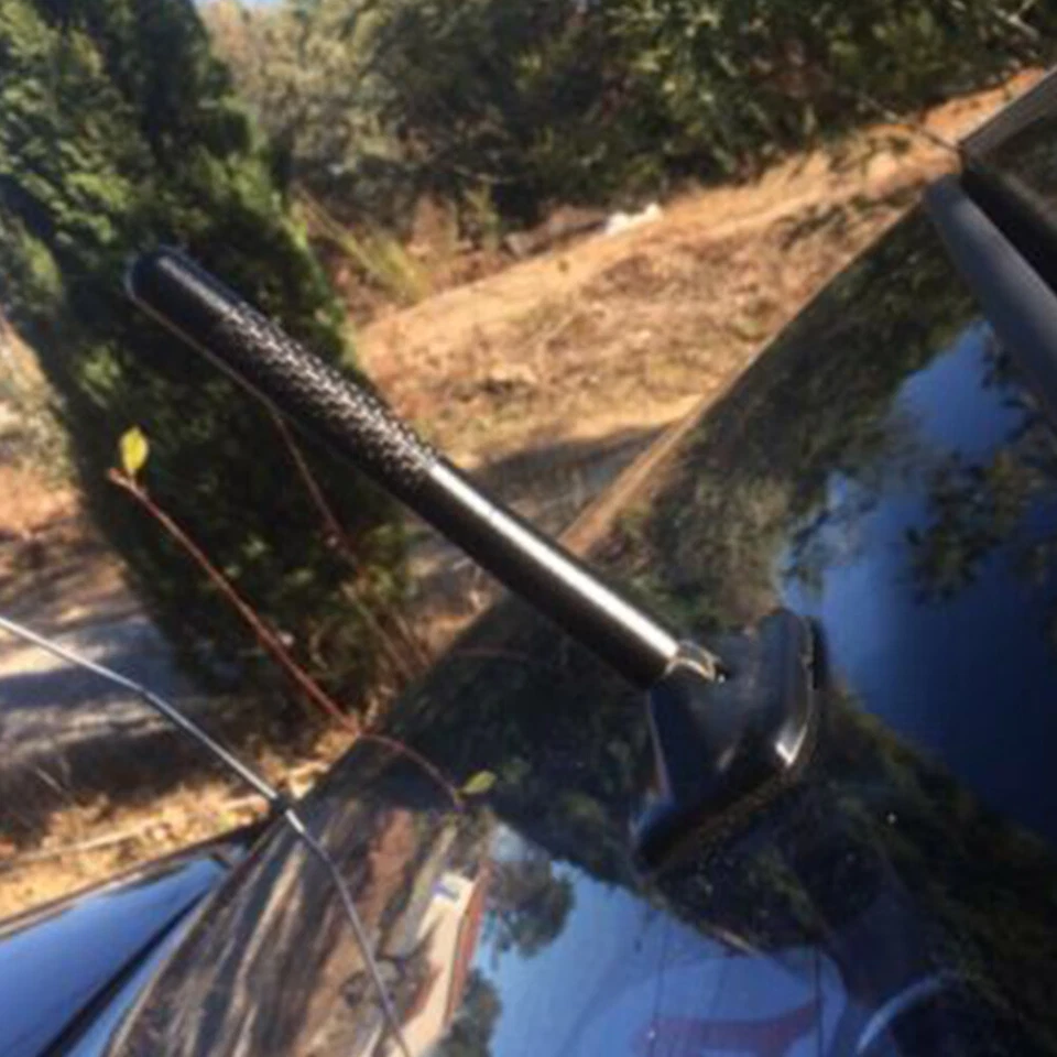 Antena de radio de coche de fibra de carbono para F250 Ford F150 F350 F450 Super Duty Foto 2 de 4