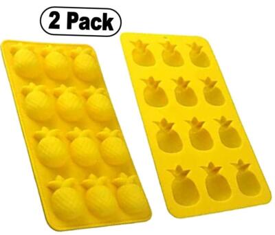 (2er Pack) Ananas Silikon Form Eis, Joghurt, Süßigkeiten, Süßigkeiten, Gelee, Wachs, Schokolade, Muff
