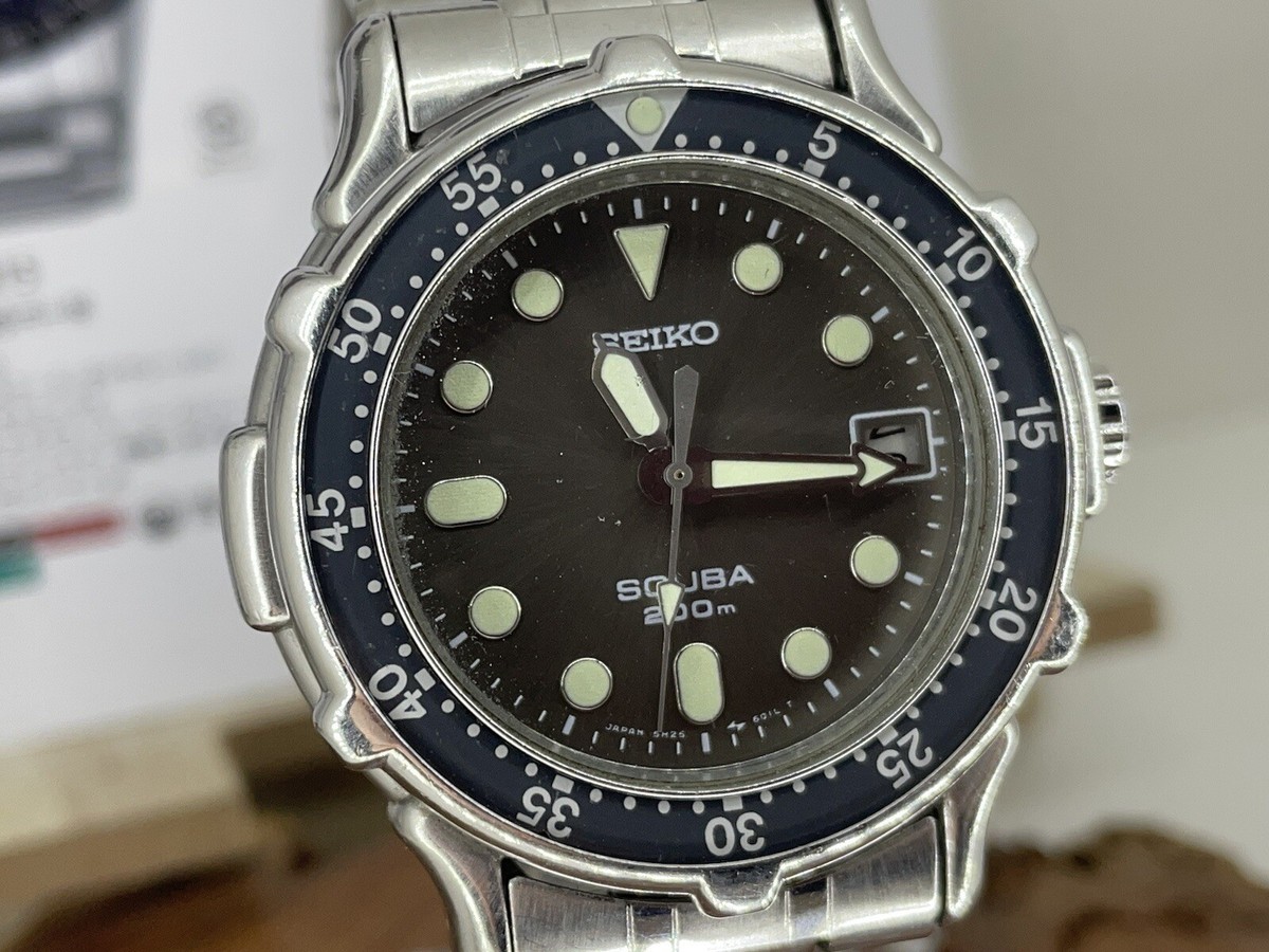 SEIKO セイコー 5H25-6000 SCUBA スキューバ ダイバー クォーツ メンズ 